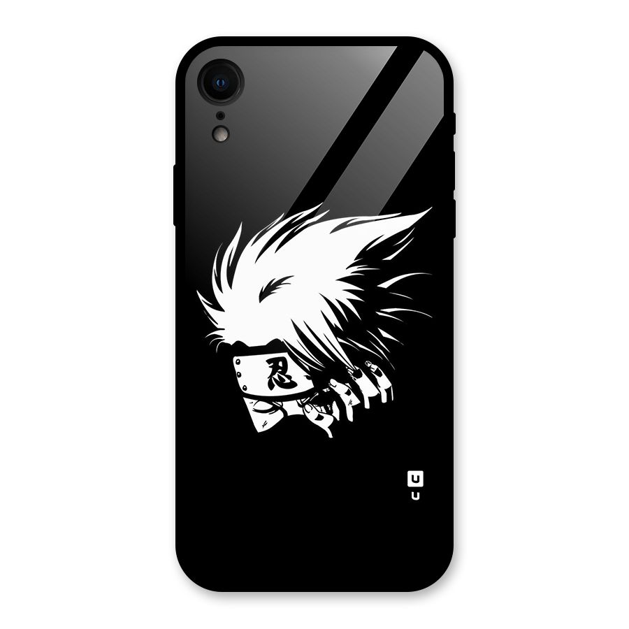 Kakashi Hatake Black Glass Back Case for iPhone XR