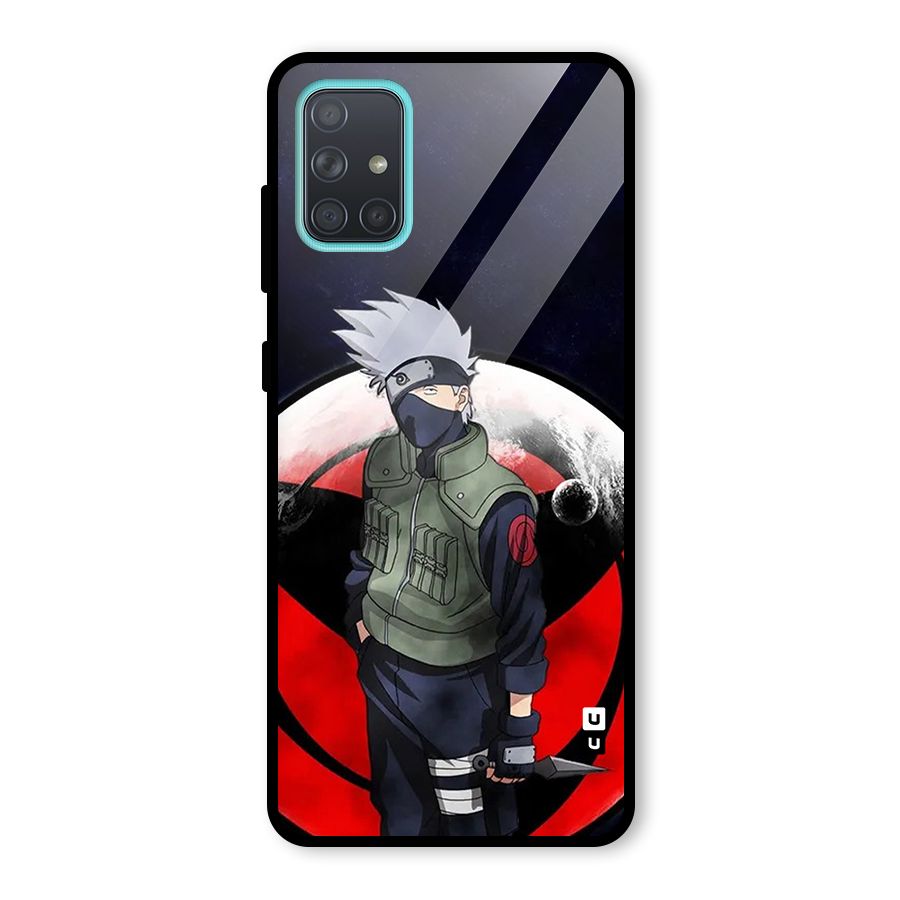 Kakashi Hatake Knife Glass Back Case for Galaxy A71