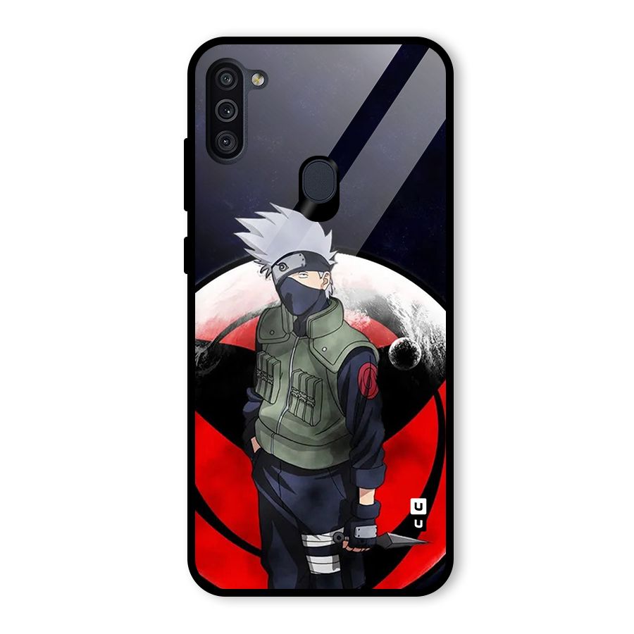 Kakashi Hatake Knife Glass Back Case for Galaxy M11