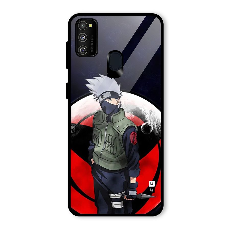 Kakashi Hatake Knife Glass Back Case for Galaxy M30s