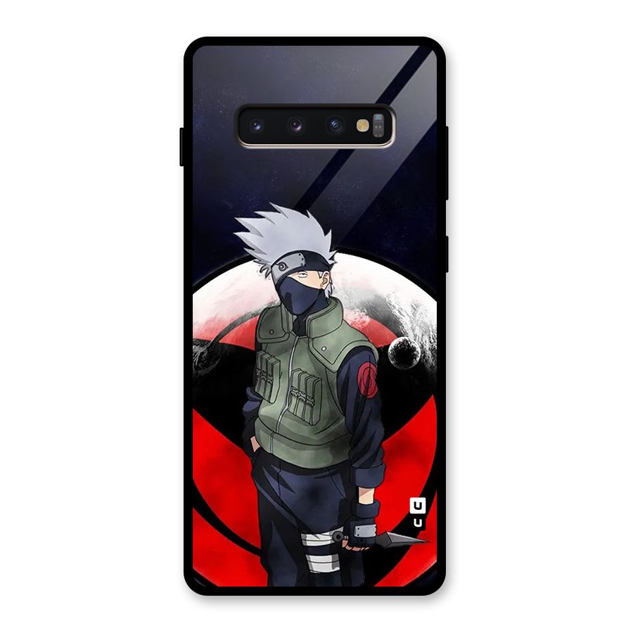 Kakashi Hatake Knife Glass Back Case for Galaxy S10 Plus