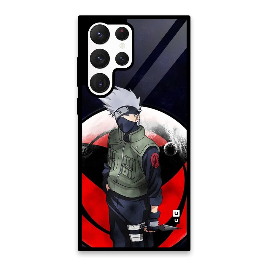 Kakashi Hatake Knife Glass Back Case for Galaxy S22 Ultra 5G