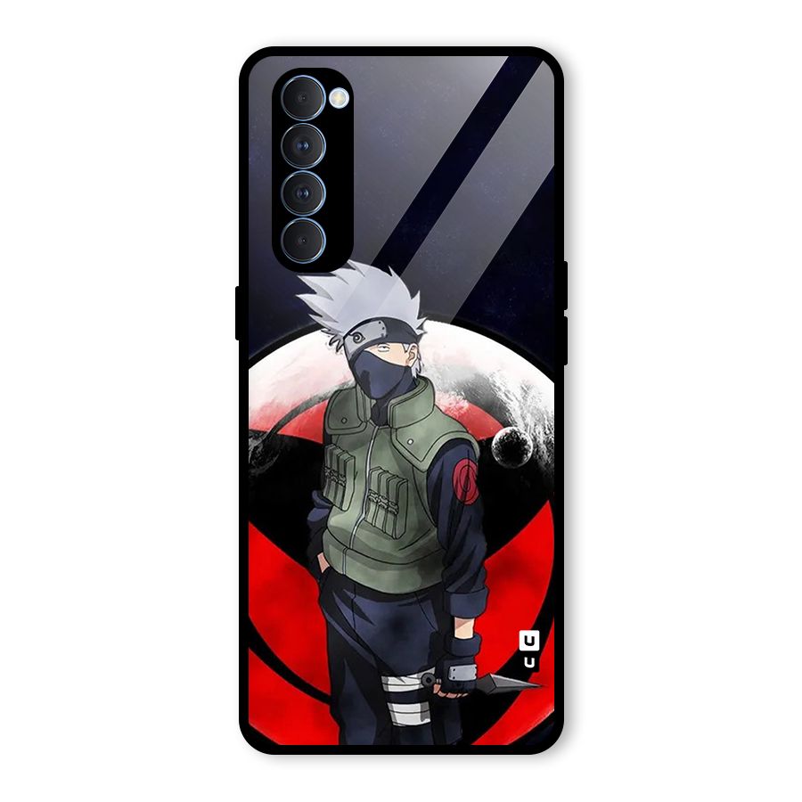 Kakashi Hatake Knife Glass Back Case for Oppo Reno4 Pro