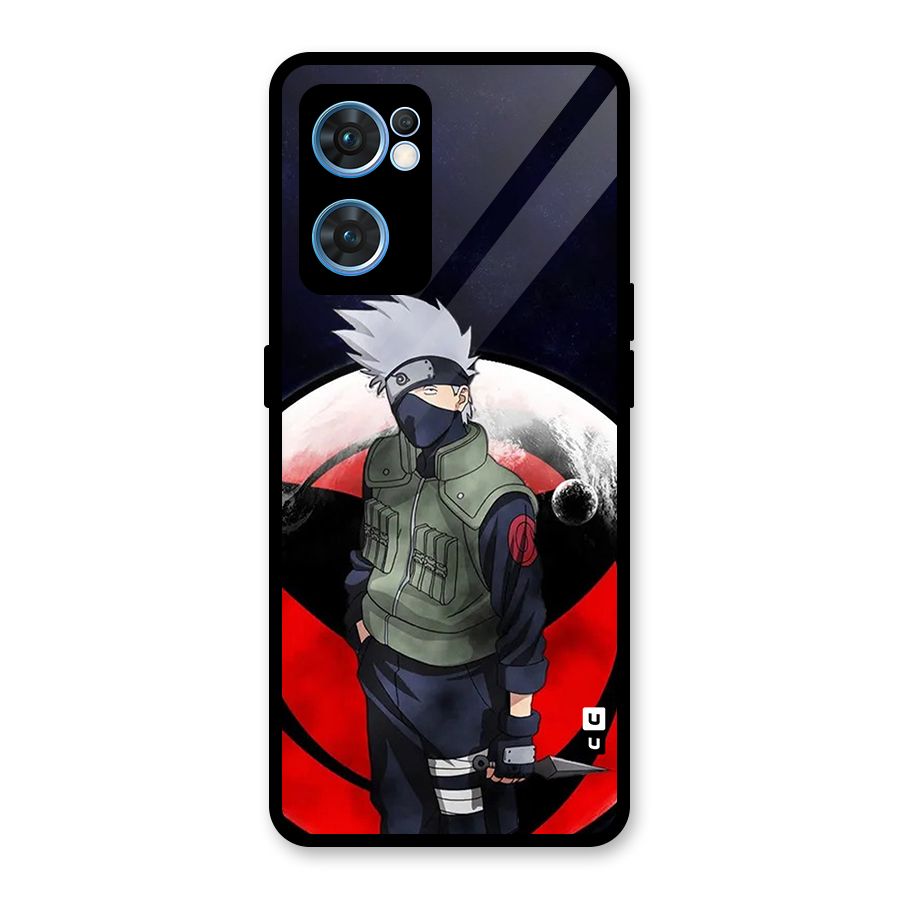 Kakashi Hatake Knife Glass Back Case for Oppo Reno7 5G
