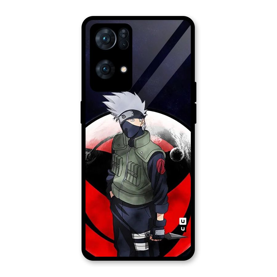 Kakashi Hatake Knife Glass Back Case for Oppo Reno7 Pro 5G