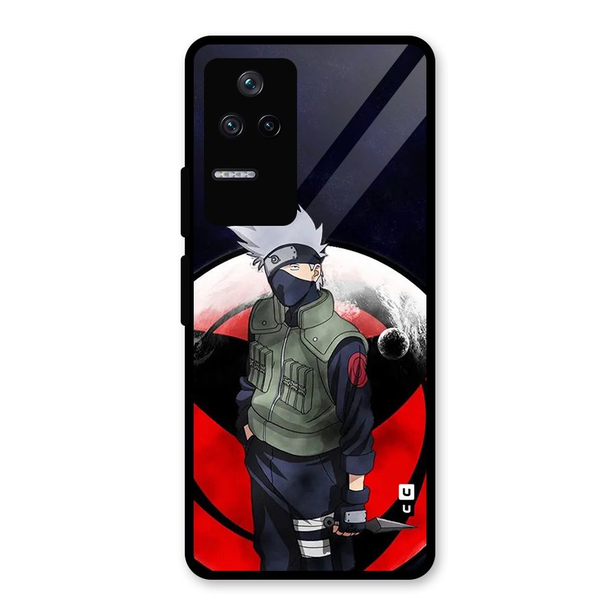 Kakashi Hatake Knife Glass Back Case for Poco F4 5G