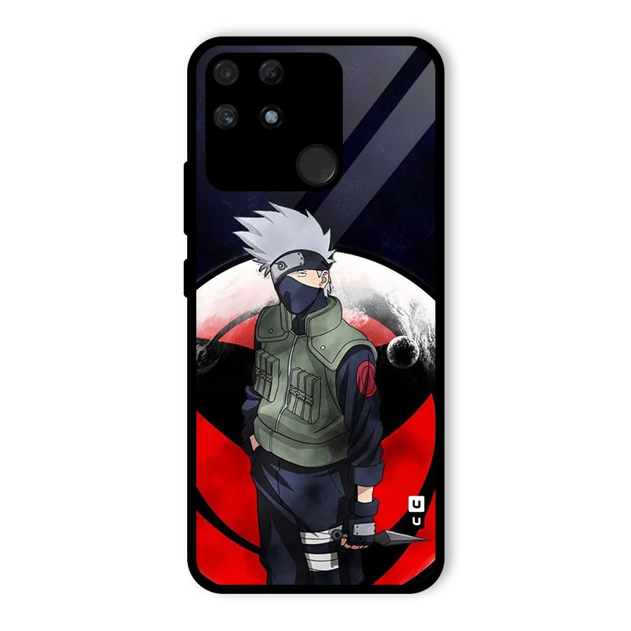 Kakashi Hatake Knife Glass Back Case for Realme Narzo 50A