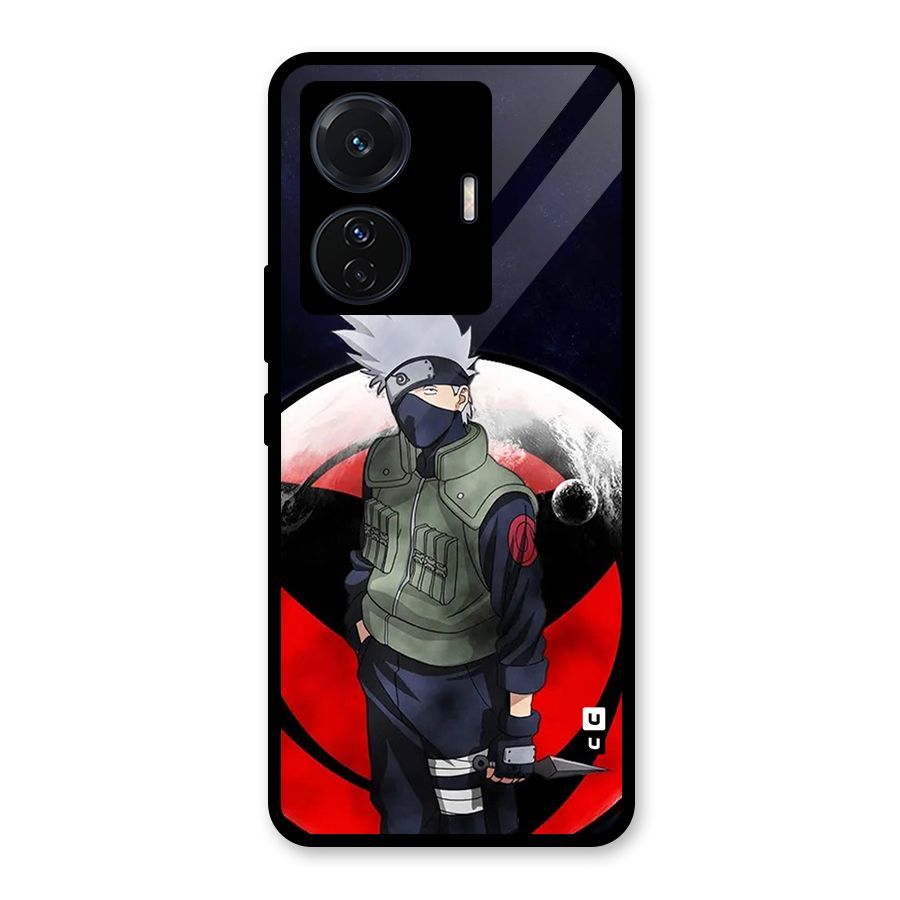 Kakashi Hatake Knife Glass Back Case for Vivo T1 Pro