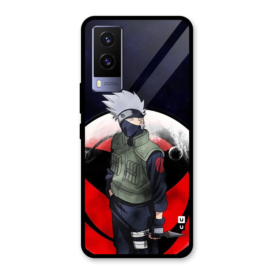 Kakashi Hatake Knife Glass Back Case for Vivo V21e 5G
