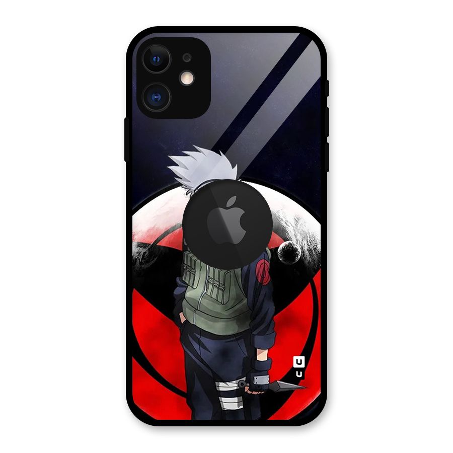 Kakashi Hatake Knife Glass Back Case for iPhone 11 Logo Cut