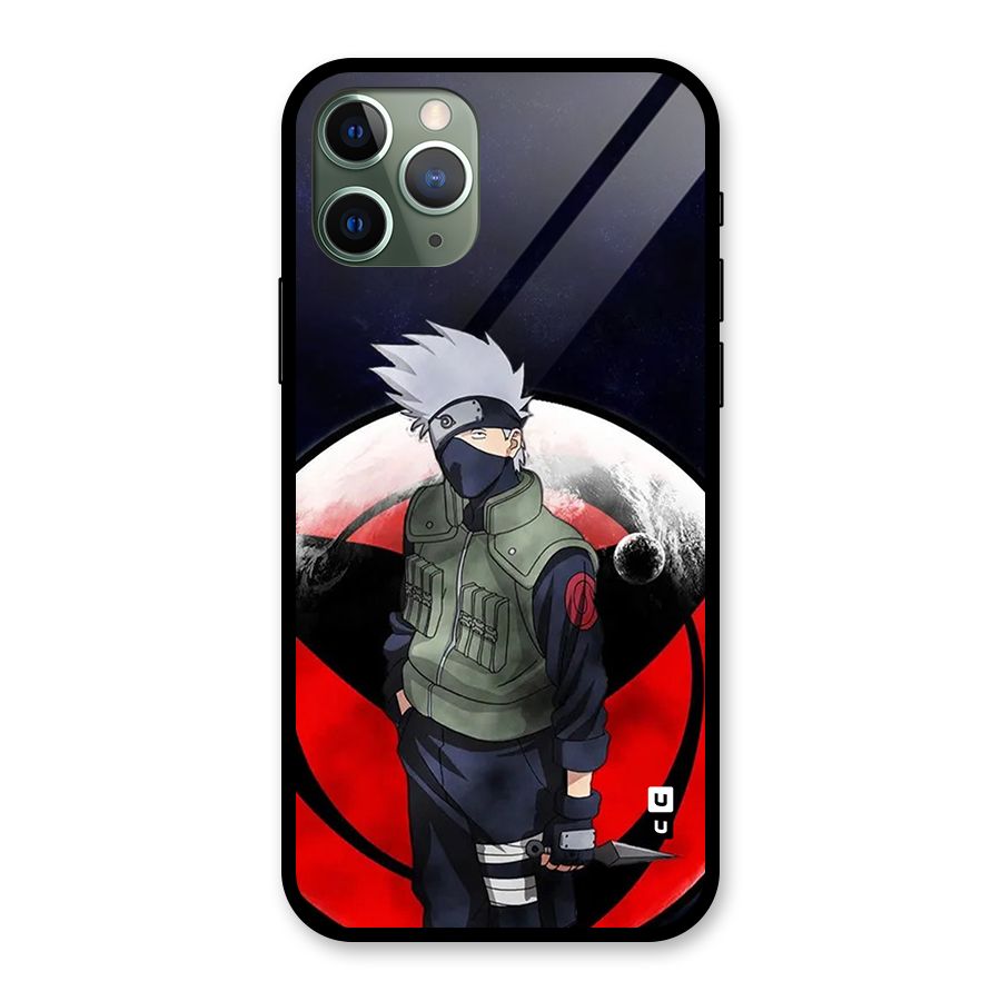 Kakashi Hatake Knife Glass Back Case for iPhone 11 Pro