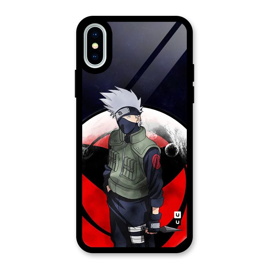 Kakashi Hatake Knife Glass Back Case for iPhone X