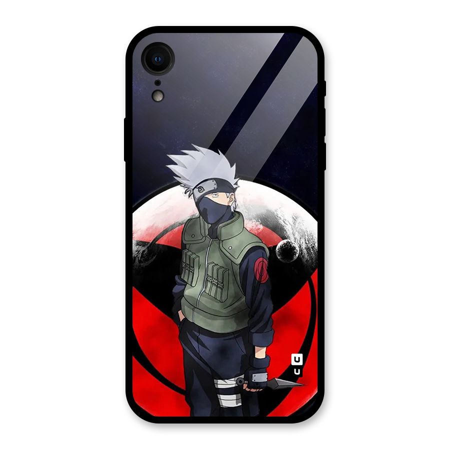 Kakashi Hatake Knife Glass Back Case for iPhone XR