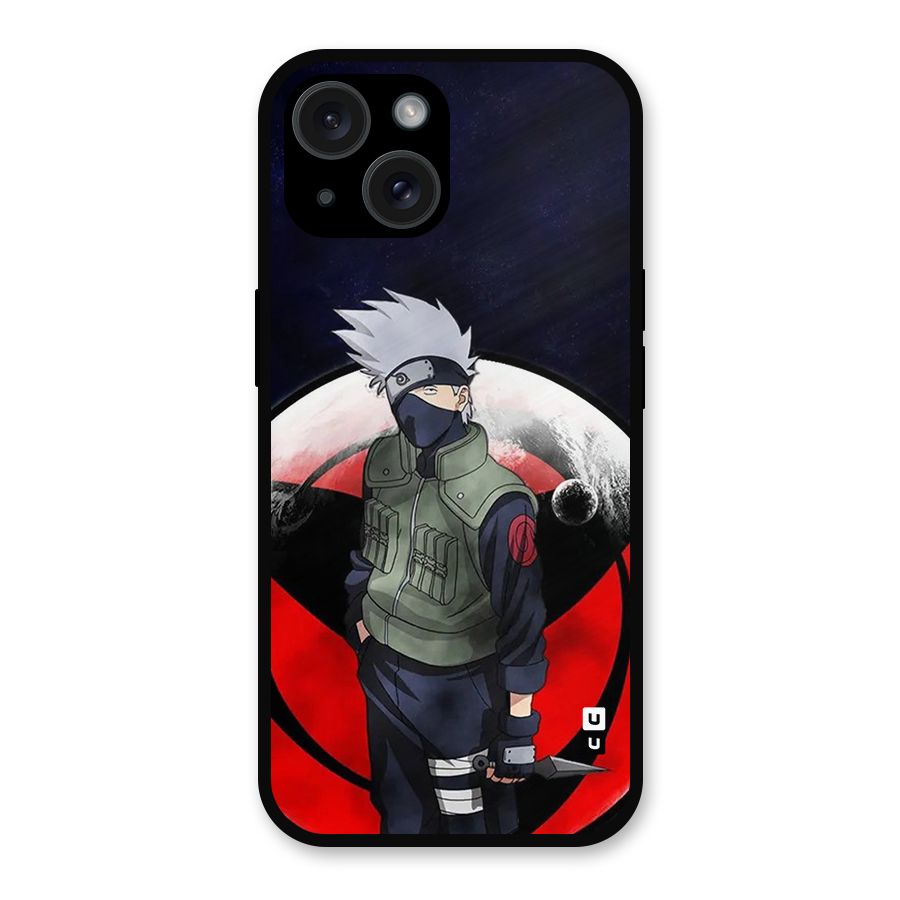 Kakashi Hatake Knife Metal Back Case for iPhone 15