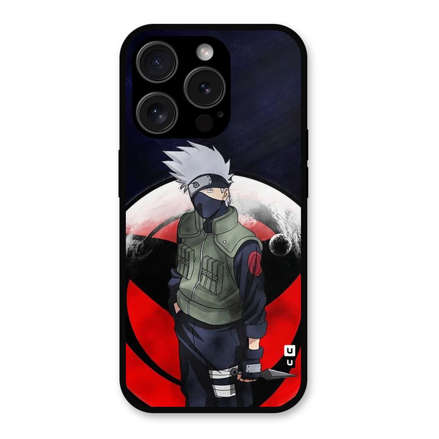 Kakashi Hatake Knife Metal Back Case for iPhone 15 Pro