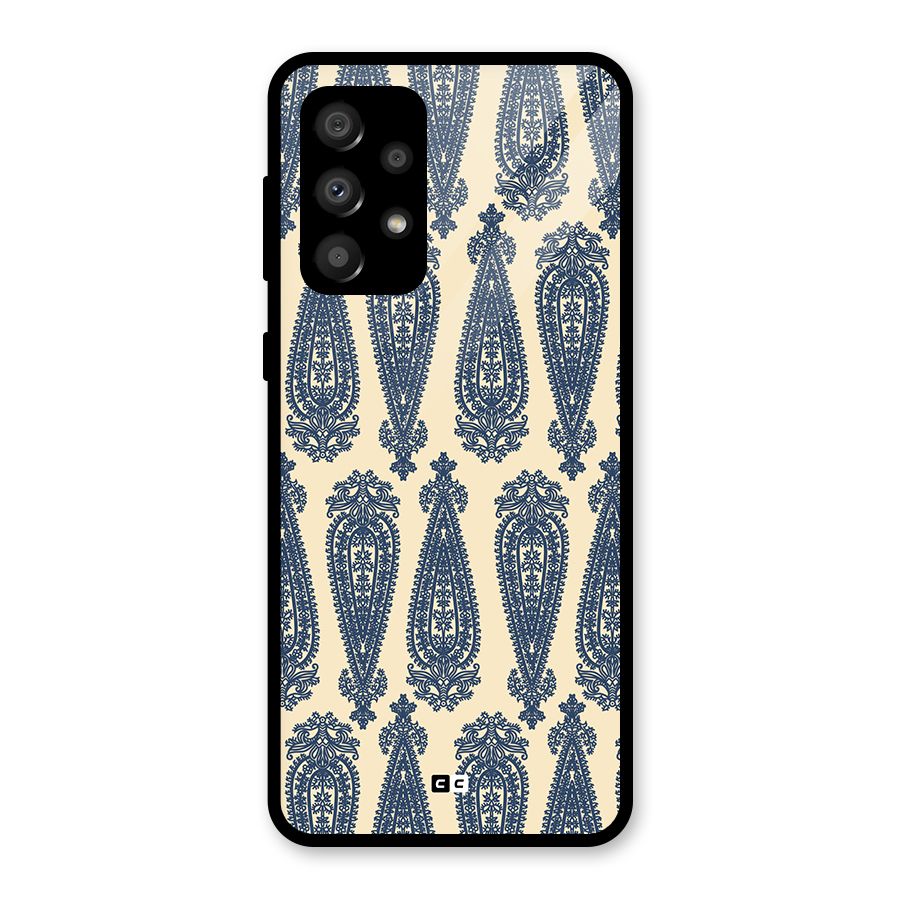 Kalamkari Design Glass Back Case for Galaxy A32