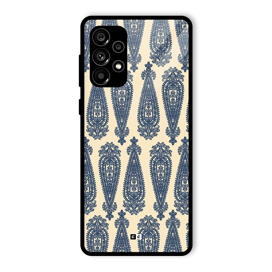 Kalamkari Design Glass Back Case for Galaxy A73 5G