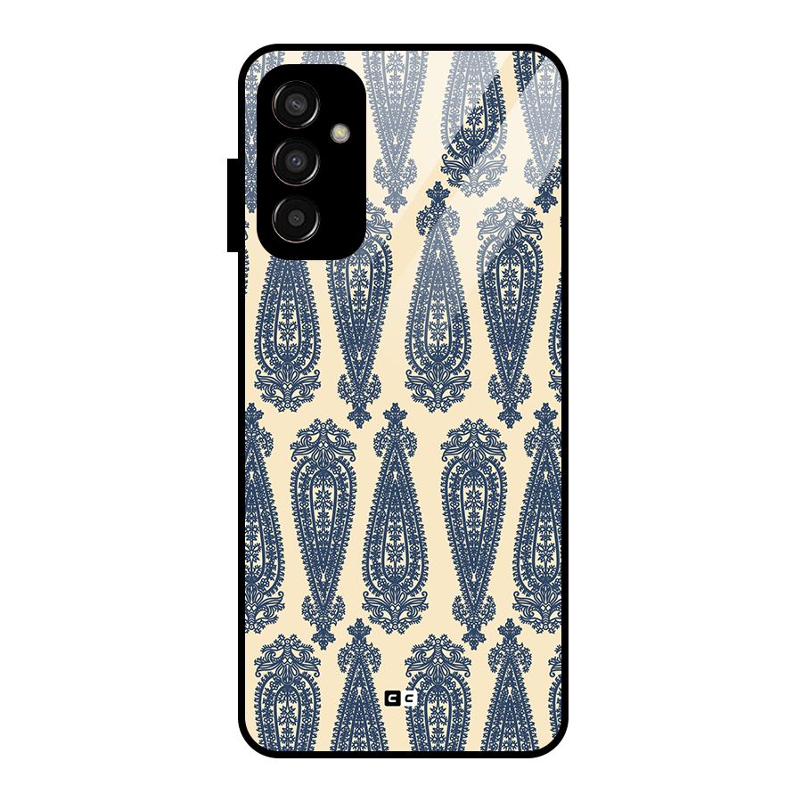Kalamkari Design Glass Back Case for Galaxy F13