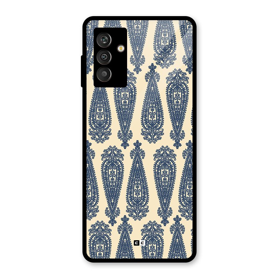 Kalamkari Design Glass Back Case for Galaxy M13
