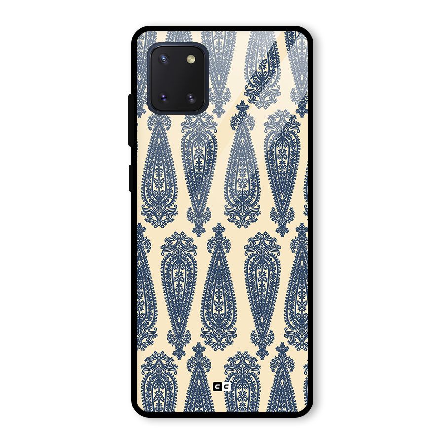 Kalamkari Design Glass Back Case for Galaxy Note 10 Lite