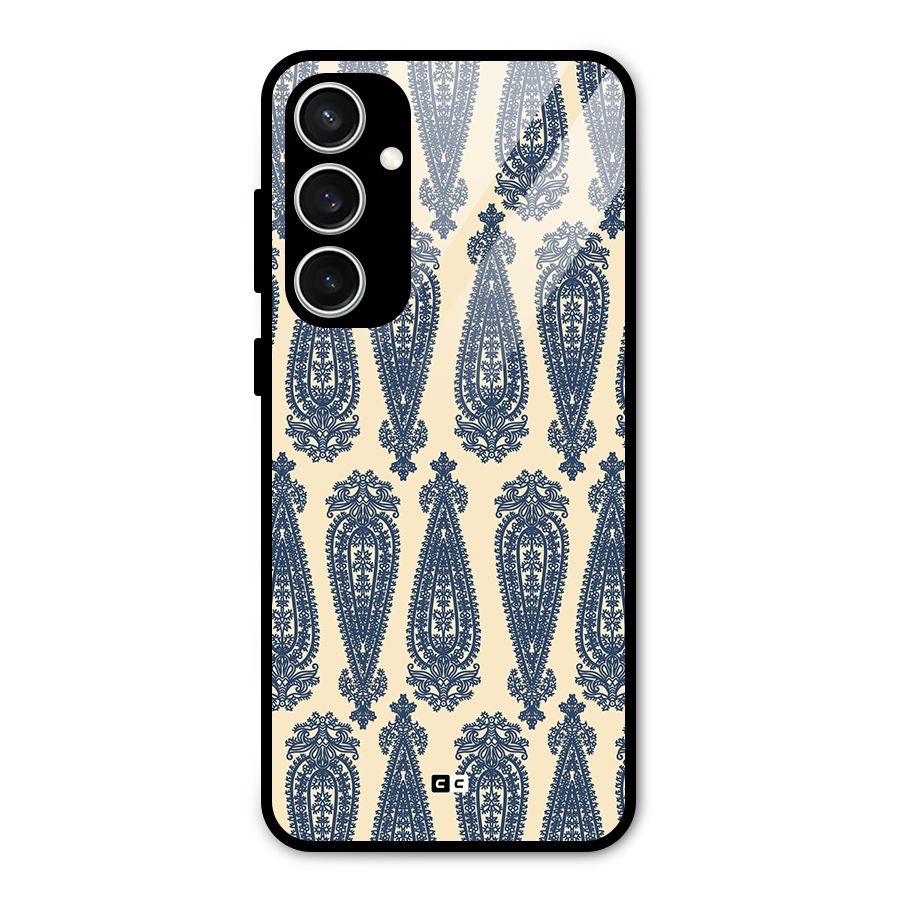 Kalamkari Design Glass Back Case for Galaxy S23 FE