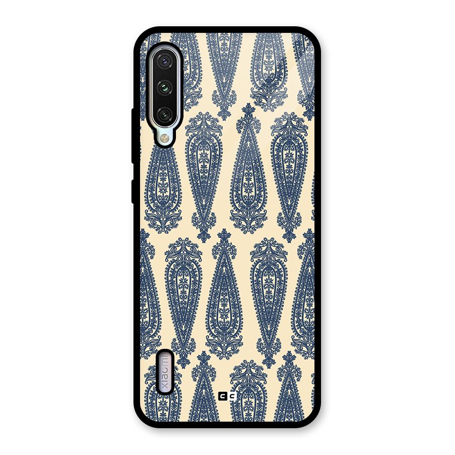 Kalamkari Design Glass Back Case for Mi A3
