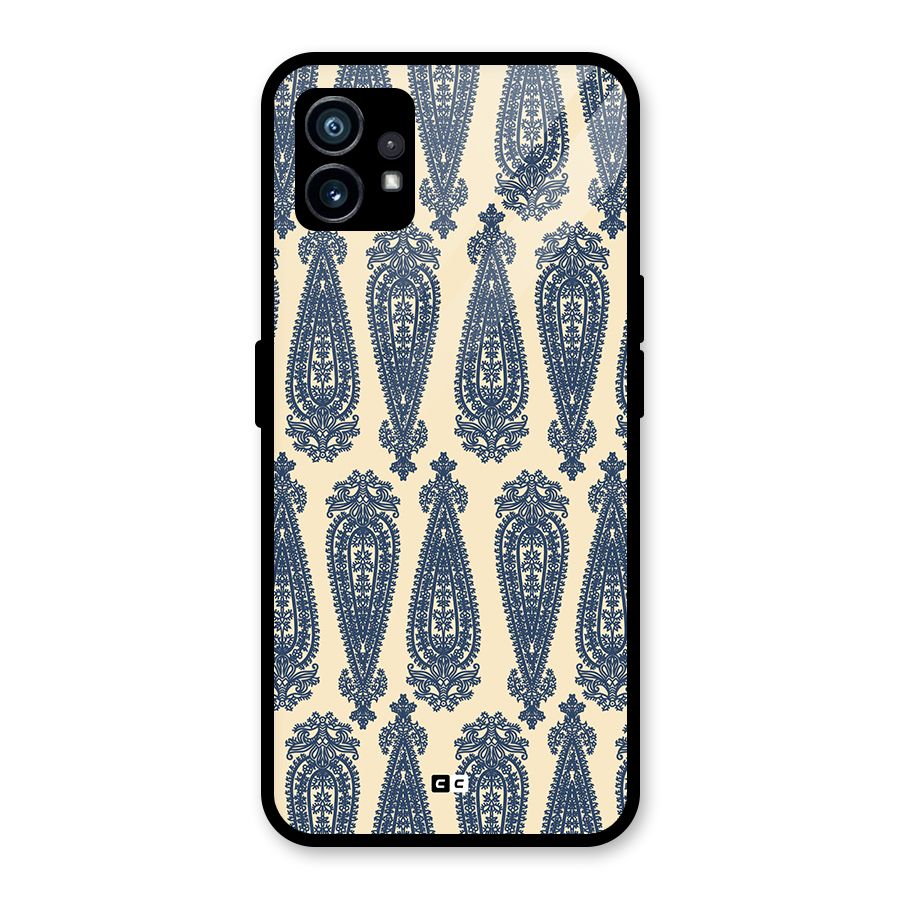 Kalamkari Design Glass Back Case for Nothing Phone 1