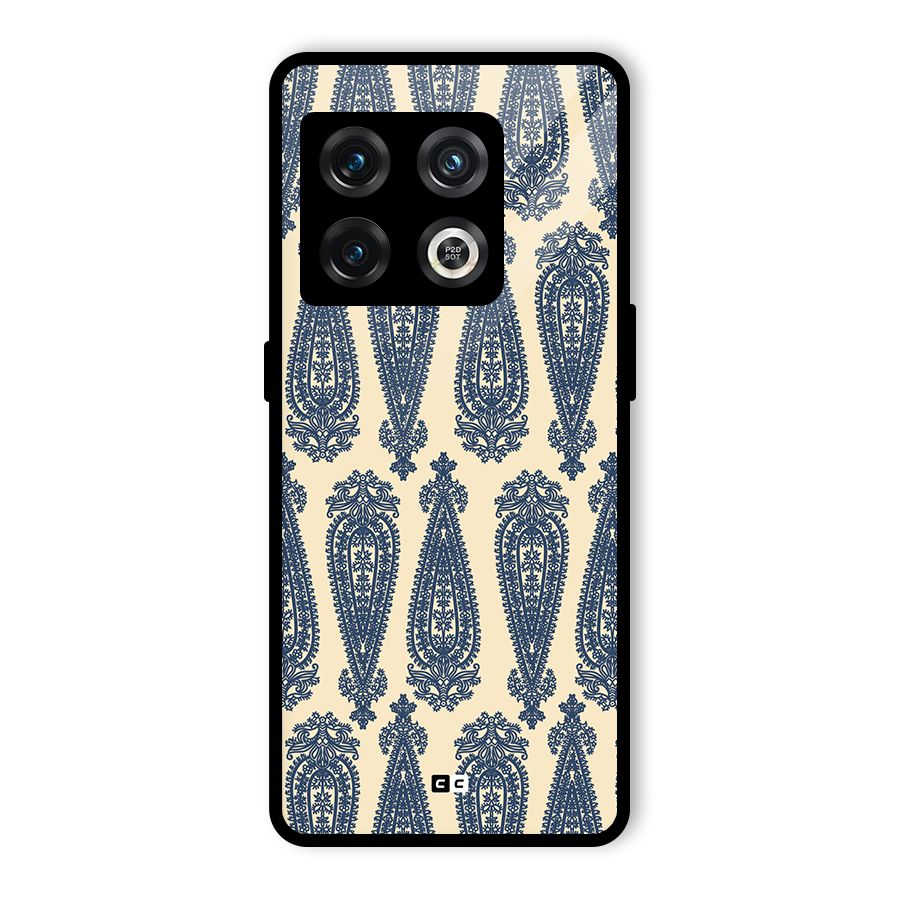 Kalamkari Design Glass Back Case for OnePlus 10 Pro 5G