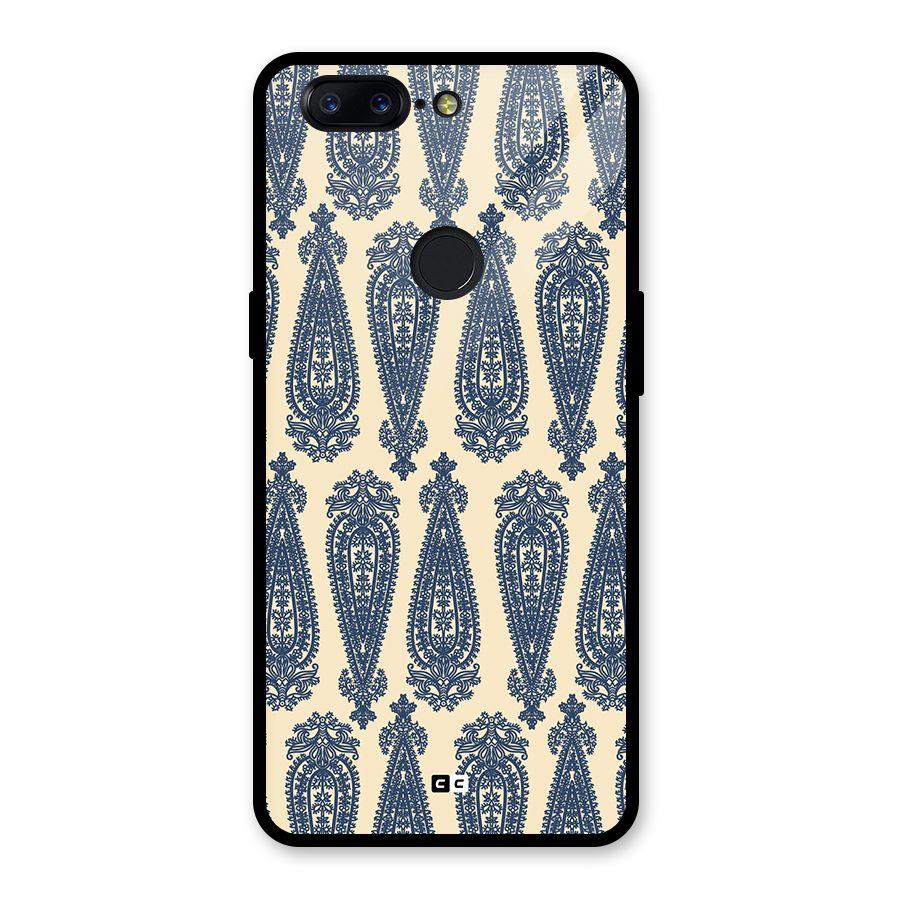 Kalamkari Design Glass Back Case for OnePlus 5T