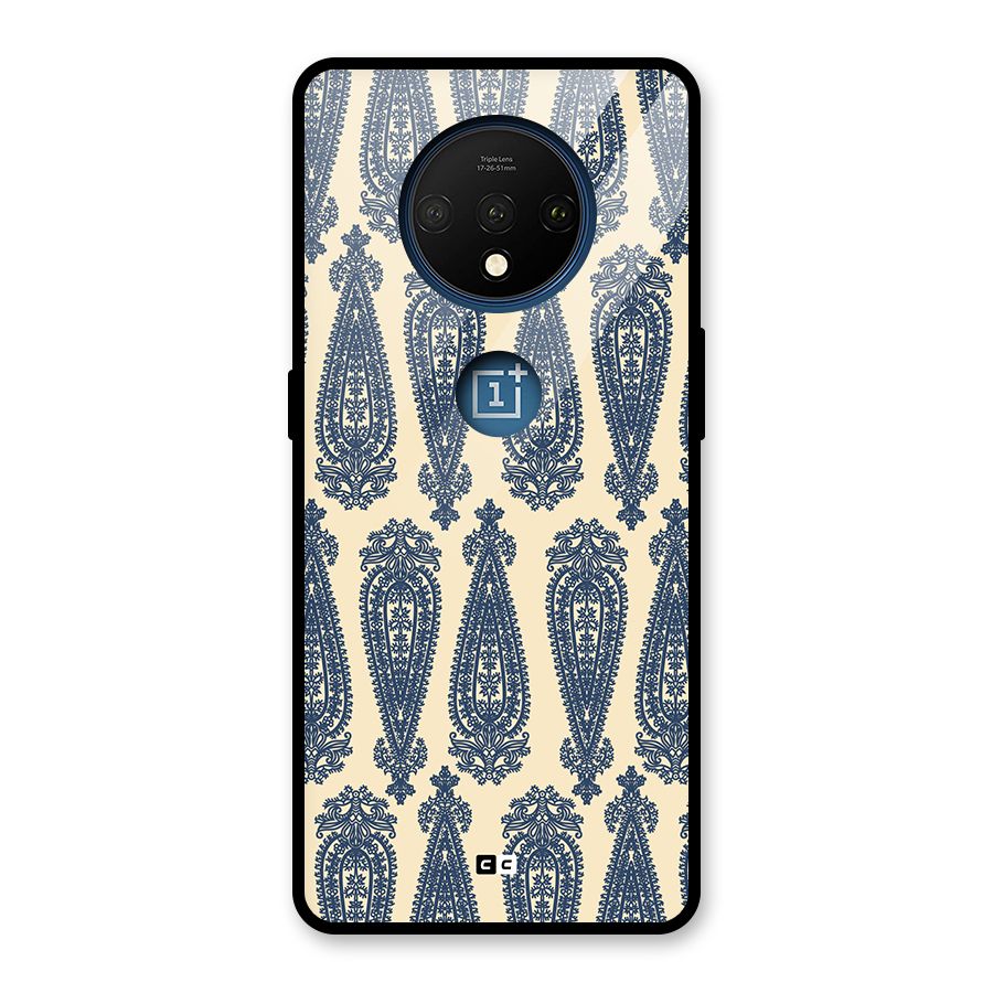 Kalamkari Design Glass Back Case for OnePlus 7T