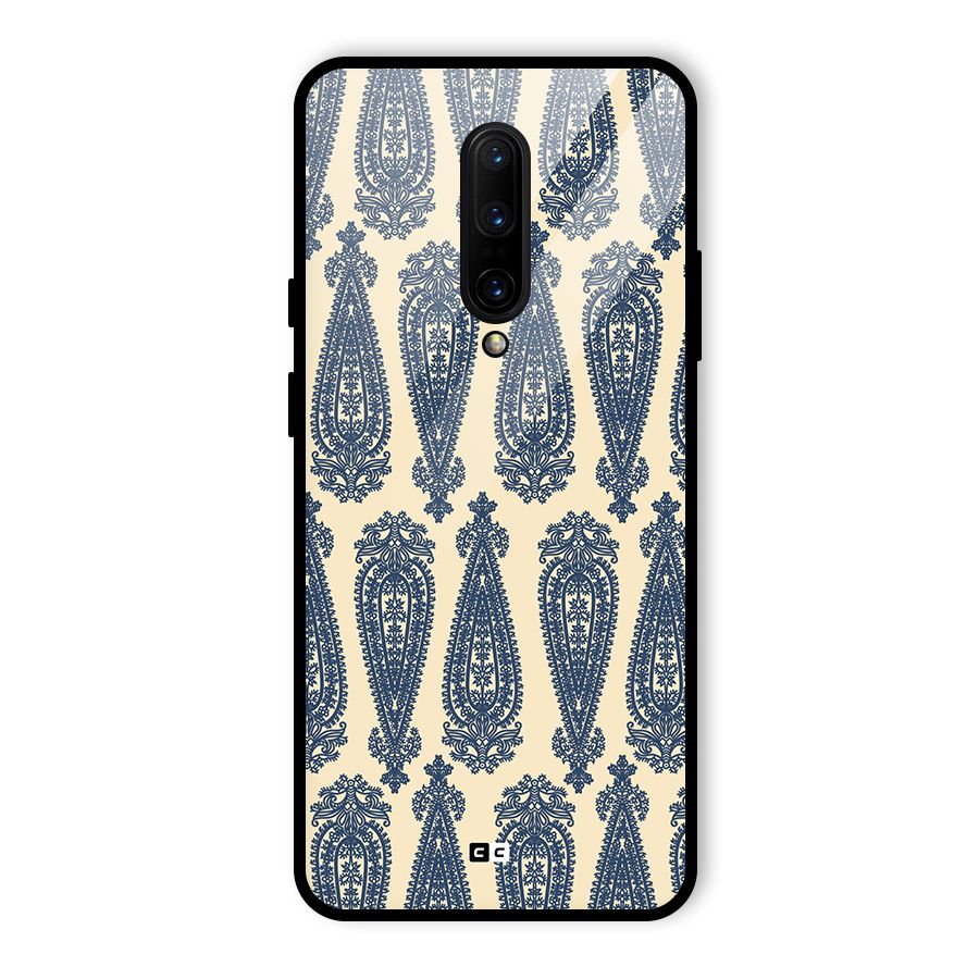 Kalamkari Design Glass Back Case for OnePlus 7 Pro