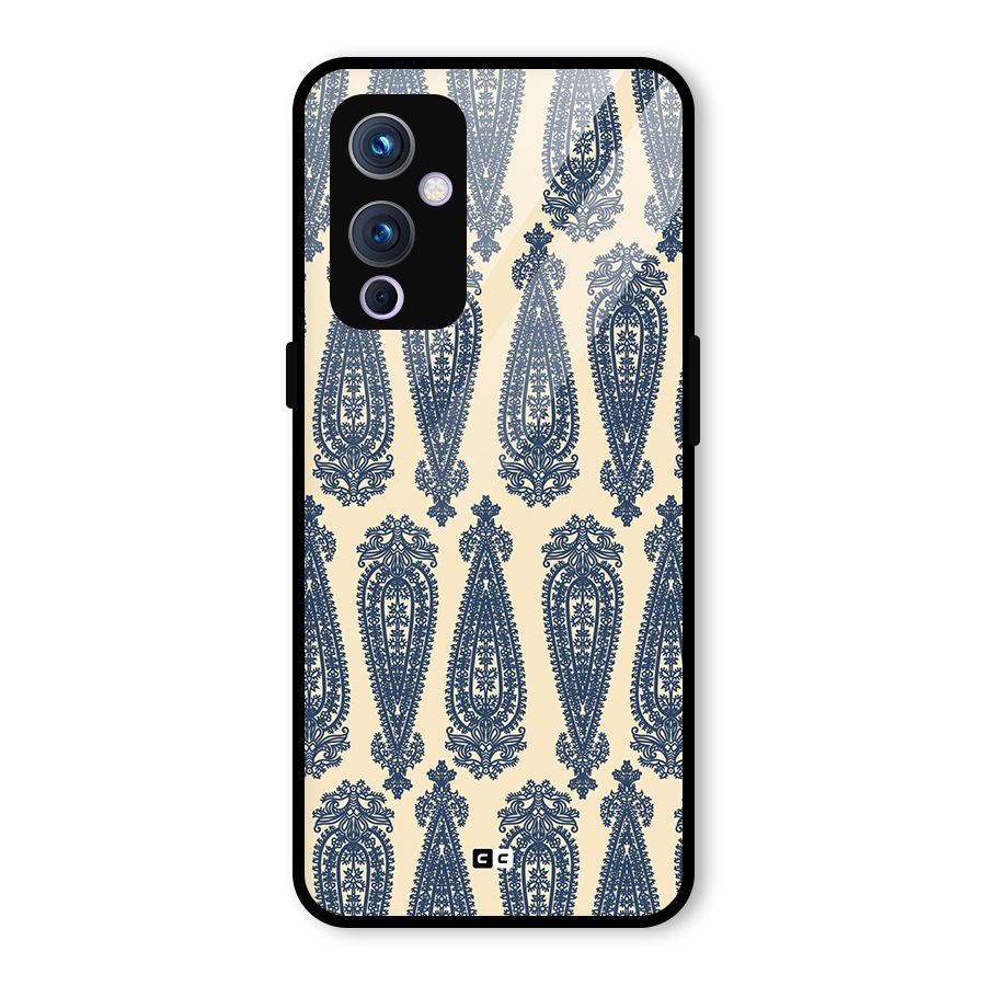 Kalamkari Design Glass Back Case for OnePlus 9