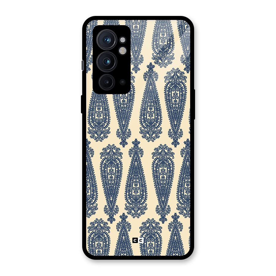 Kalamkari Design Glass Back Case for OnePlus 9RT 5G