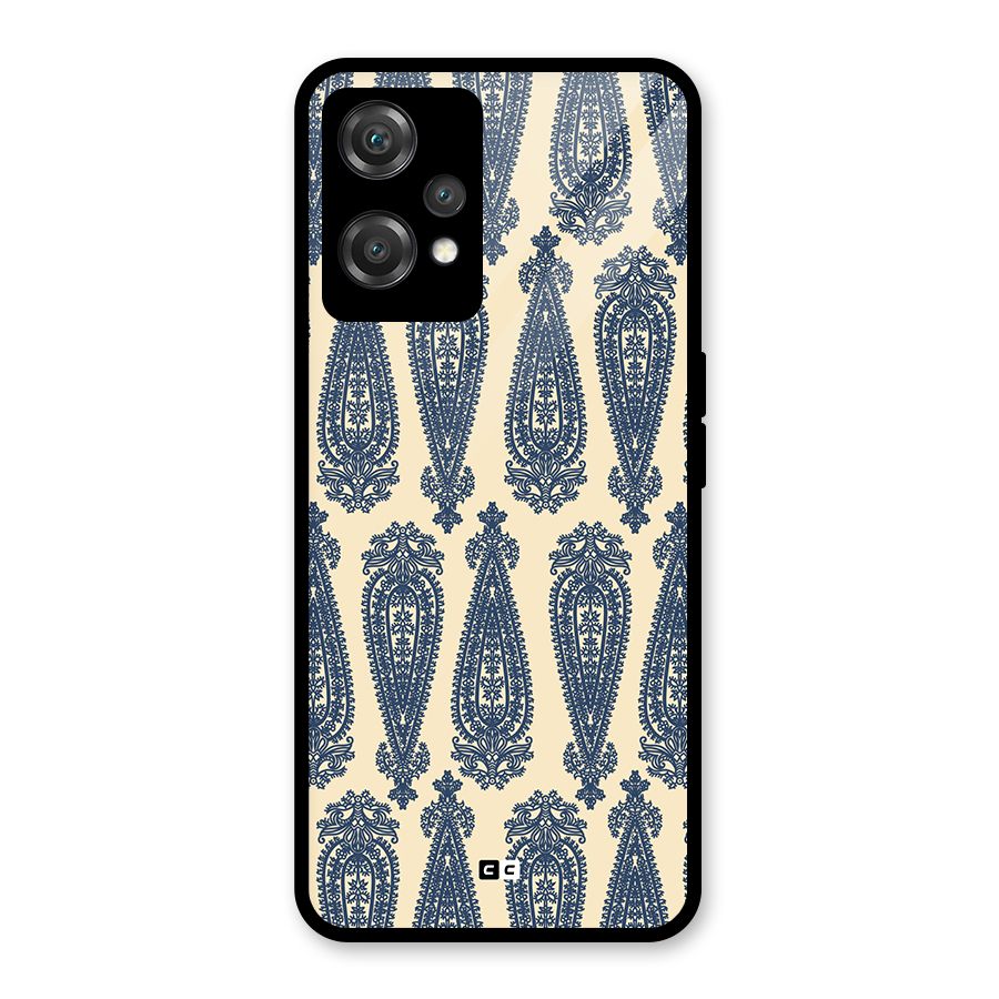 Kalamkari Design Glass Back Case for OnePlus Nord CE 2 Lite 5G