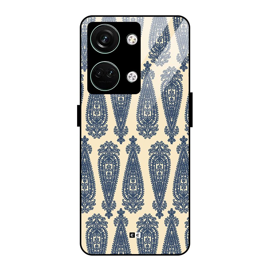 Kalamkari Design Glass Back Case for Oneplus Nord 3