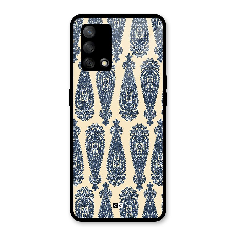 Kalamkari Design Glass Back Case for Oppo F19s