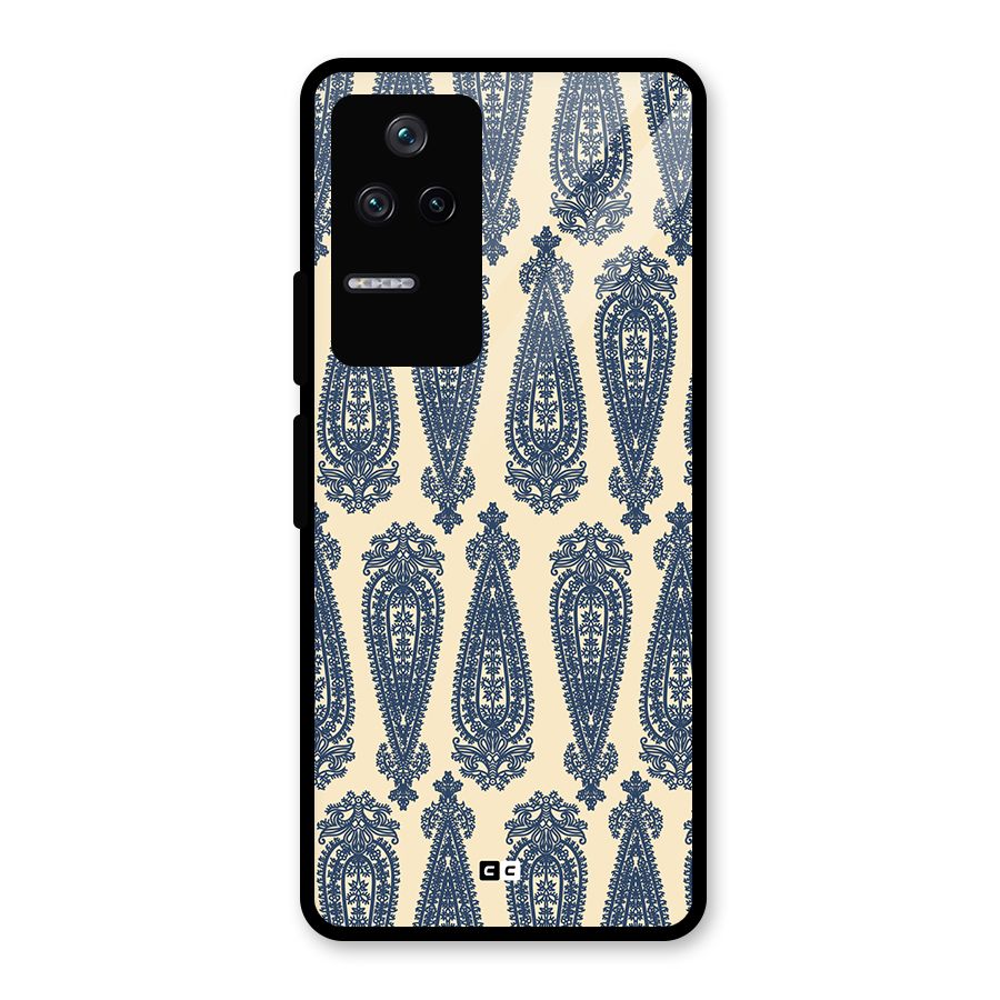 Kalamkari Design Glass Back Case for Poco F4 5G