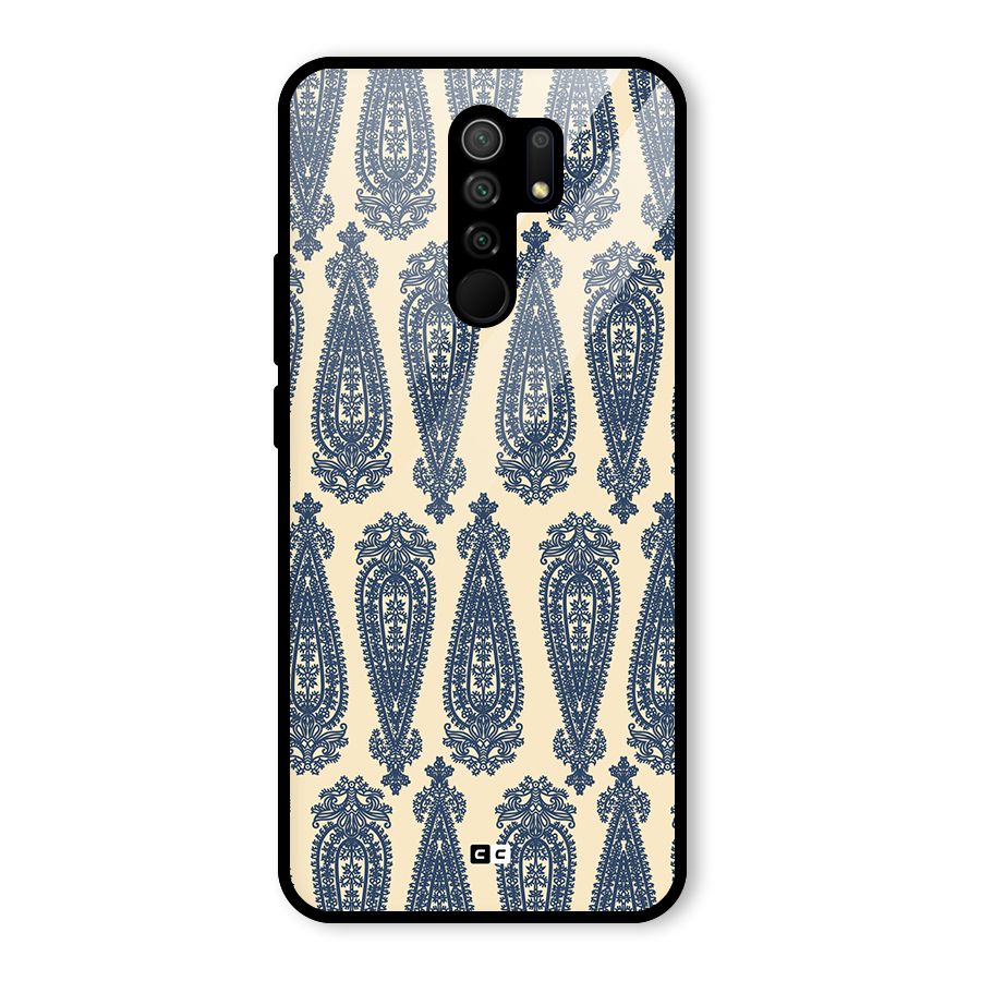 Kalamkari Design Glass Back Case for Poco M2