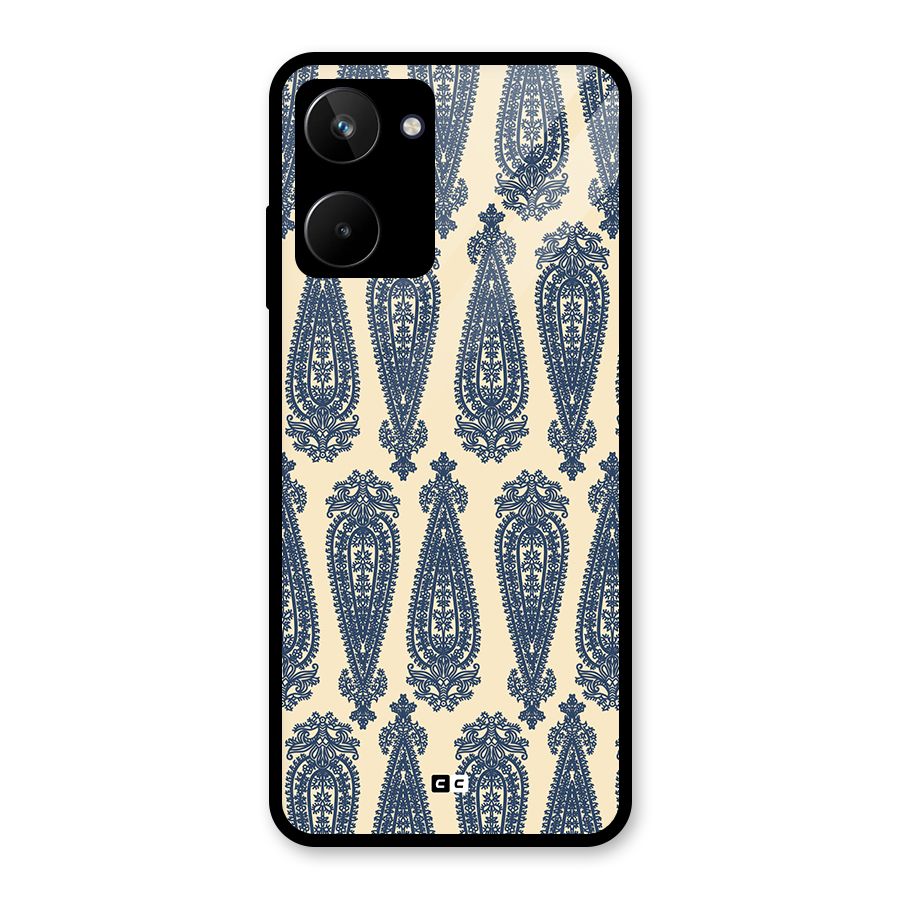 Kalamkari Design Glass Back Case for Realme 10