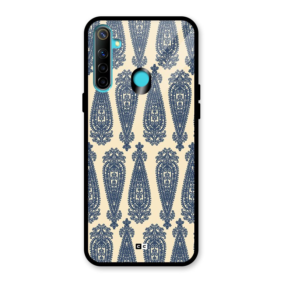 Kalamkari Design Glass Back Case for Realme 5