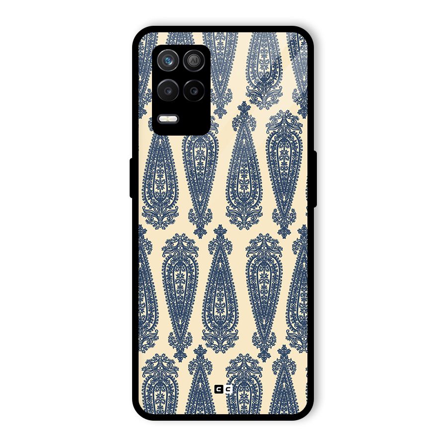 Kalamkari Design Glass Back Case for Realme 8s 5G