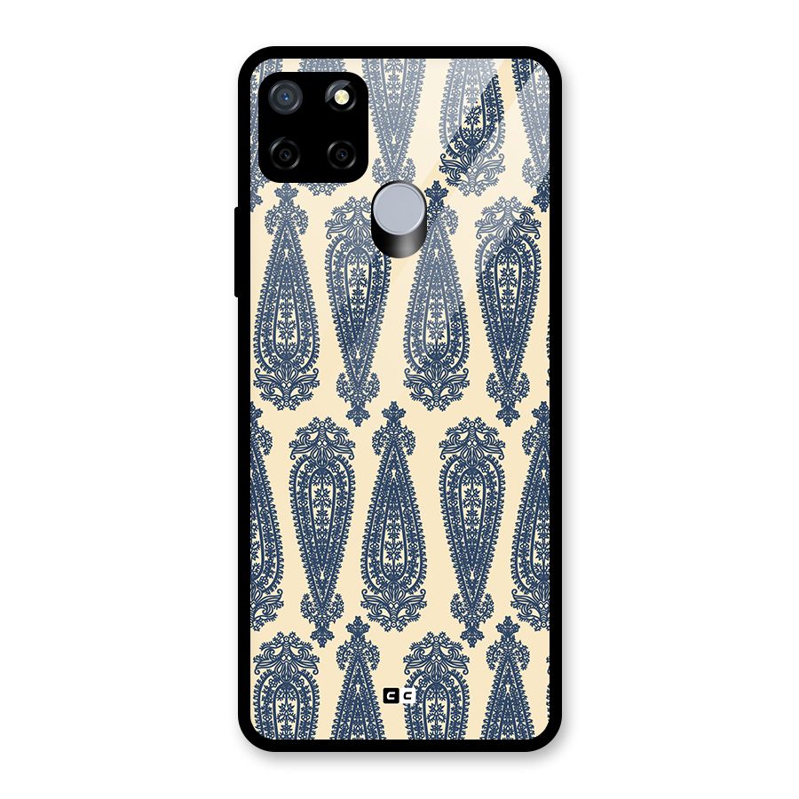 Kalamkari Design Glass Back Case for Realme C12