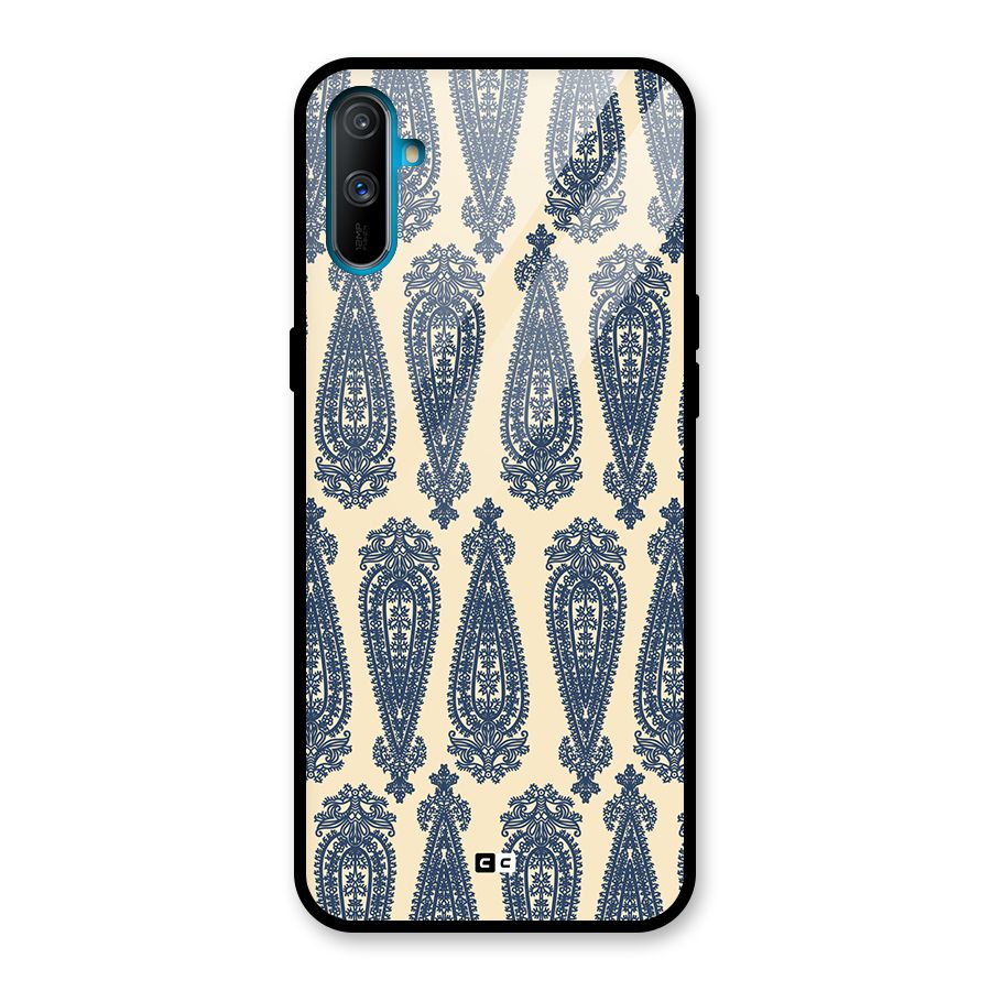 Kalamkari Design Glass Back Case for Realme C3
