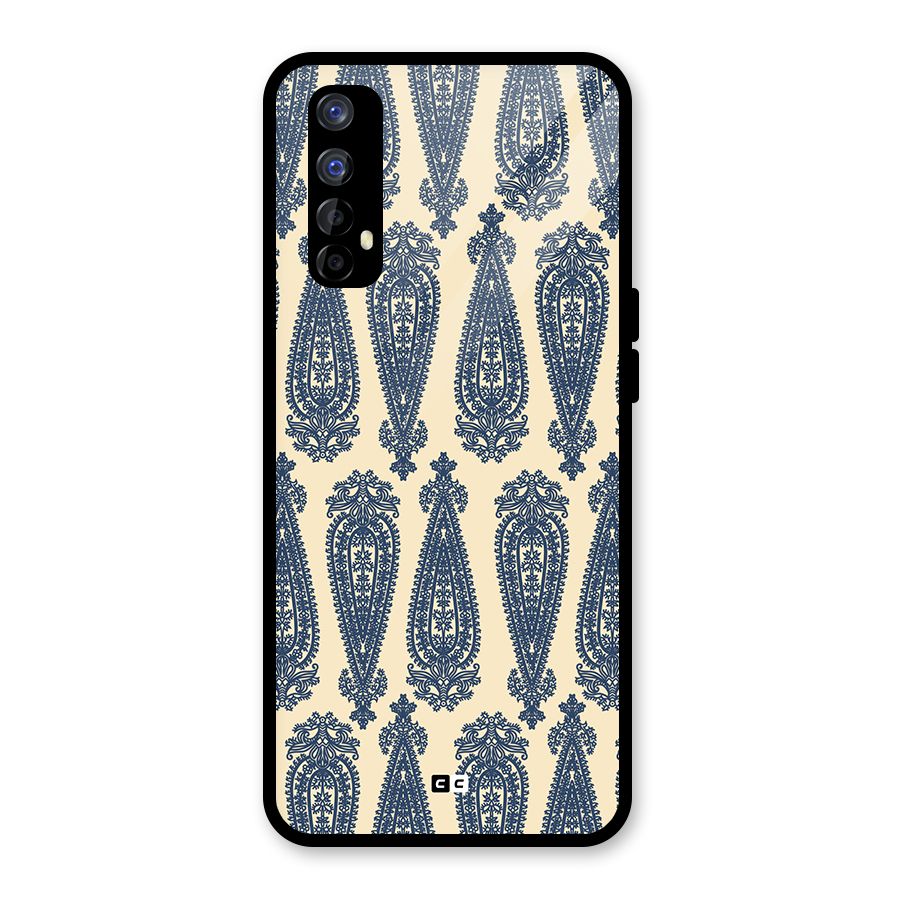 Kalamkari Design Glass Back Case for Realme Narzo 20 Pro