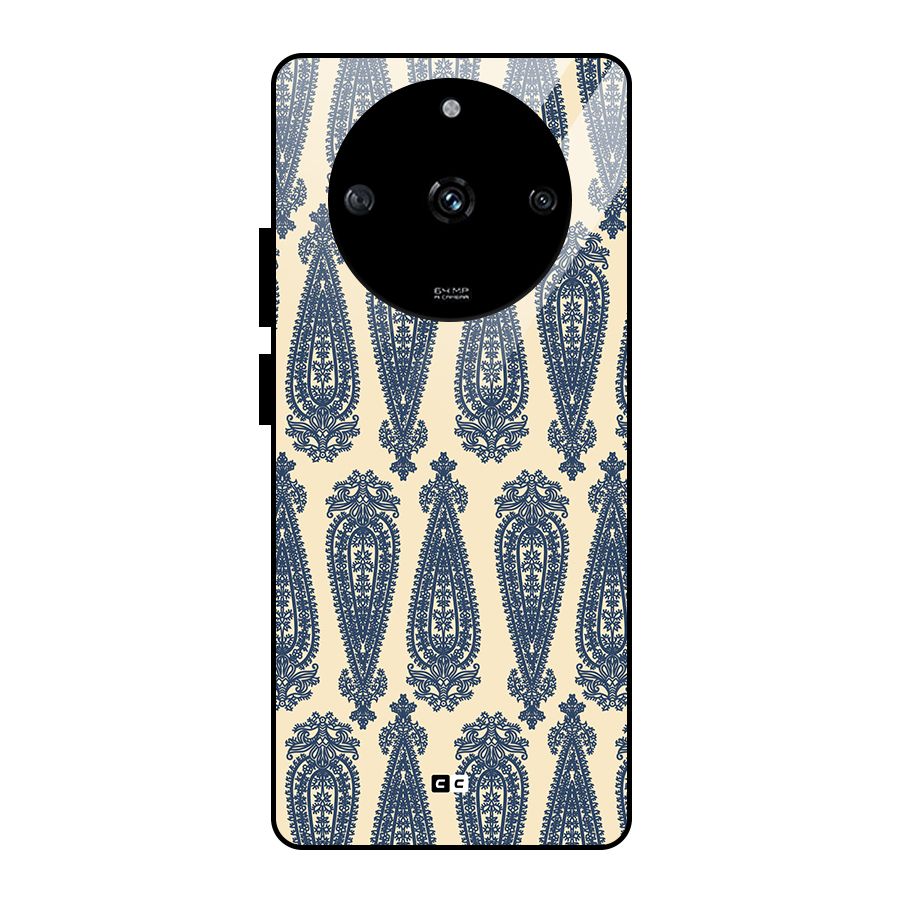 Kalamkari Design Glass Back Case for Realme Narzo 60 5G