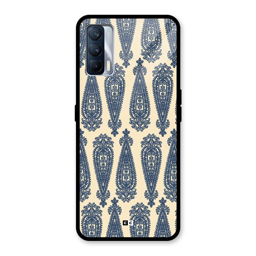 Kalamkari Design Glass Back Case for Realme X7