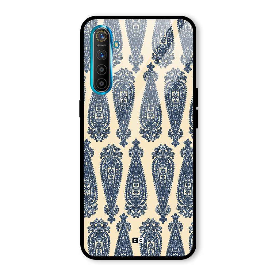 Kalamkari Design Glass Back Case for Realme XT