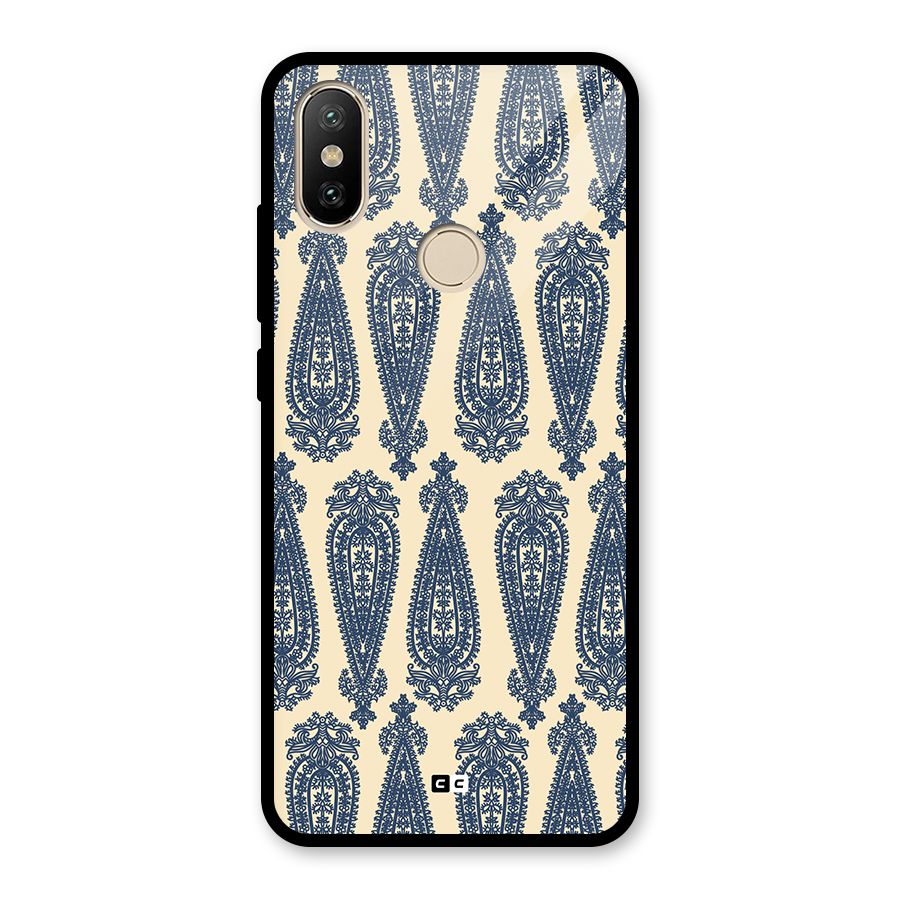 Kalamkari Design Glass Back Case for Redmi A2