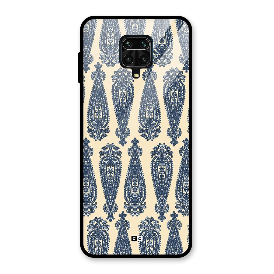 Kalamkari Design Glass Back Case for Redmi Note 10 Lite