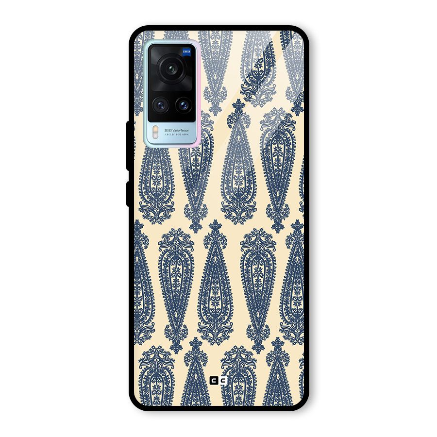 Kalamkari Design Glass Back Case for Vivo X60